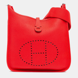 Hermes: Красная сумка через плечо 