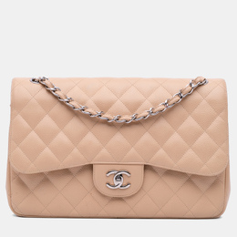 Chanel: Бежевая сумка 