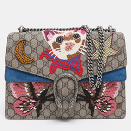 Gucci: Бежевая сумка  GG Supreme