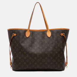 Louis Vuitton: Коричневая сумка  Neverfull