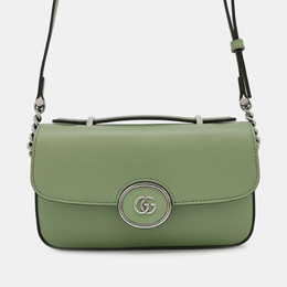 Gucci: Зелёная сумка  GG