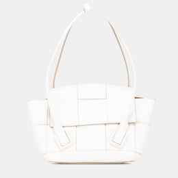 Bottega Veneta: Белая сумка  Maxi Intrecciato