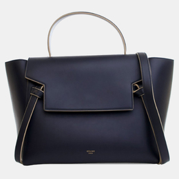 Celine: Синяя поясная сумка 