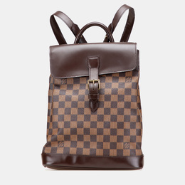 Louis Vuitton: Коричневый рюкзак 