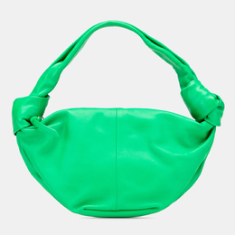 Bottega Veneta: Зелёная сумка  Double Knot