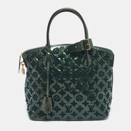 Louis Vuitton: Зелёная сумка  Lockit