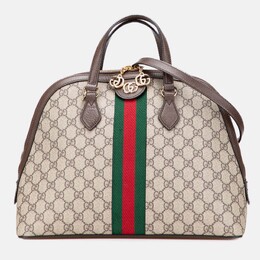 Gucci: Коричневая сумка  GG Supreme