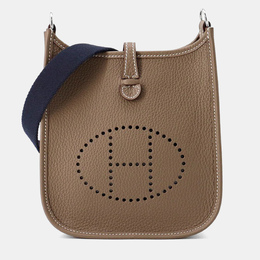Hermes: Голубая сумка через плечо 