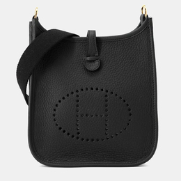 Hermes: Чёрная сумка через плечо 