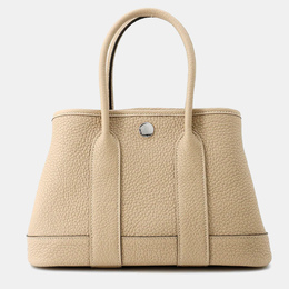 Hermes: Бежевая сумка-шоппер 