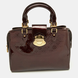 Louis Vuitton: Бордовая сумка 