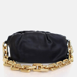 Bottega Veneta: Чёрная сумка  Chain Pouch