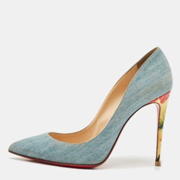 Christian Louboutin: Голубые туфли  So Kate 120