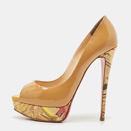 Christian Louboutin: Бежевые туфли 