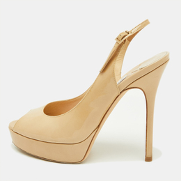 Jimmy Choo: Бежевые босоножки 