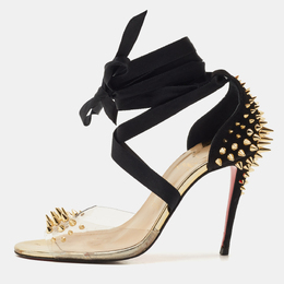Christian Louboutin: Чёрные сандалии 