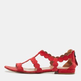 Alaia: Красные сандалии 