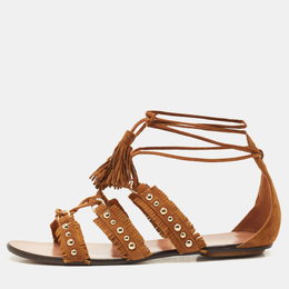 Aquazzura: Коричневые сандалии 