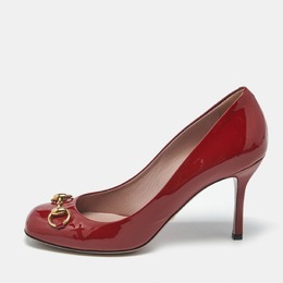 Gucci: Красные туфли  Horsebit