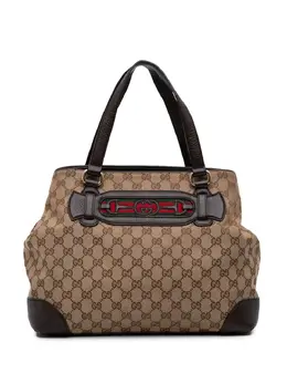 Gucci Pre-Owned: Коричневая сумка-шоппер 