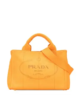 Prada Pre-Owned: Оранжевая сумка 