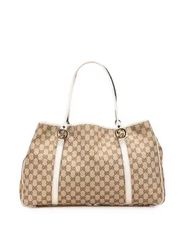 Gucci Pre-Owned: Коричневая сумка-шоппер 