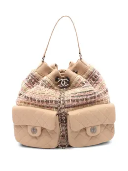 CHANEL Pre-Owned: Бежевый рюкзак 