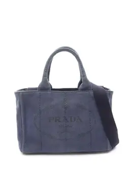 Prada Pre-Owned: Голубая сумка 