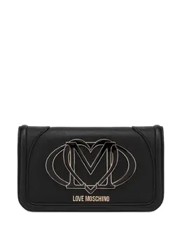Love Moschino: Чёрный клатч 