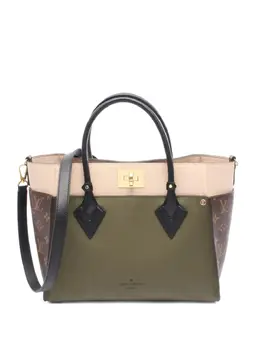 Louis Vuitton Pre-Owned: Сумка-шоппер цвета хаки 