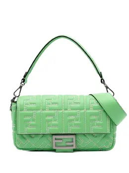 Fendi Pre-Owned: Зелёная сумка 