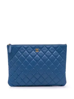 CHANEL Pre-Owned: Голубой клатч 