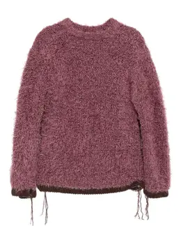sacai: Розовый свитер 