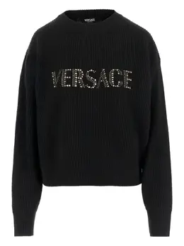 Versace: Чёрный свитер 