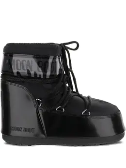 Moon Boot: Чёрные ботинки 