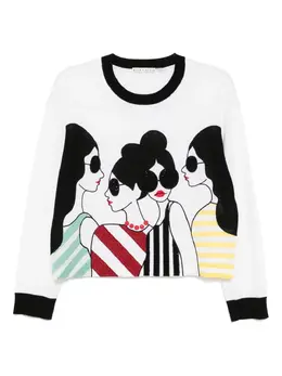 alice + olivia: Белый свитер  Gleeson