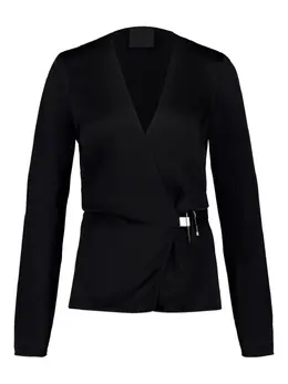 Givenchy: Топ с v-образным вырезом 