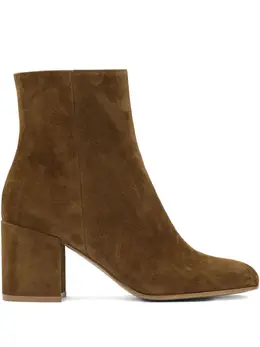 Gianvito Rossi: Коричневые ботинки 