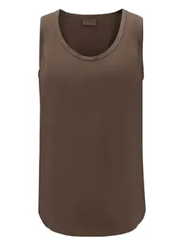 Brunello Cucinelli: Коричневая майка 