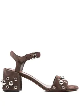 Valentino Garavani: Тёмные сандалии 