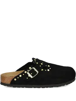 Birkenstock: Чёрные сабо  Boston