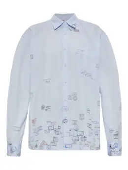 VETEMENTS: Рубашка с принтом 