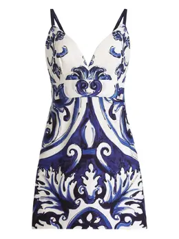 Dolce & Gabbana: Короткое платье  Majolica