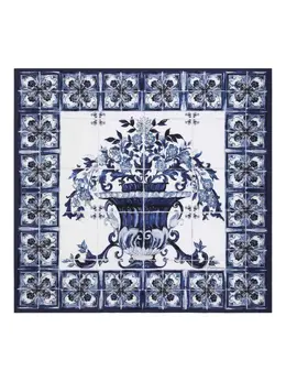 Dolce & Gabbana: Шарф  Majolica с принтом