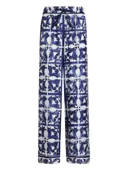 Dolce & Gabbana: Брюки с принтом 