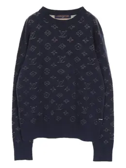 Louis Vuitton Pre-Owned: Тёмный свитер 