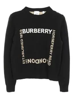 Burberry Pre-Owned: Чёрный свитер 