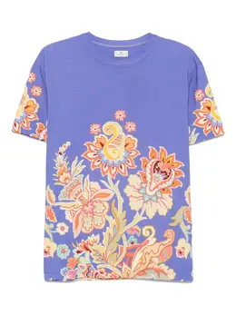ETRO: Футболка с растительным принтом 