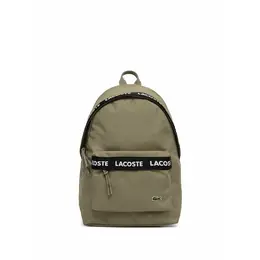 LACOSTE: Зелёный рюкзак 