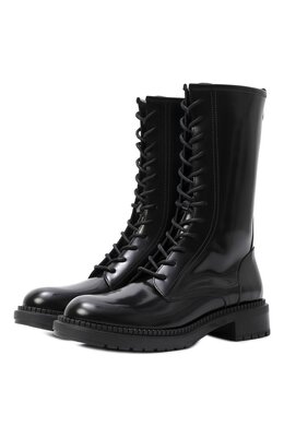 Casadei: Чёрные ботинки 